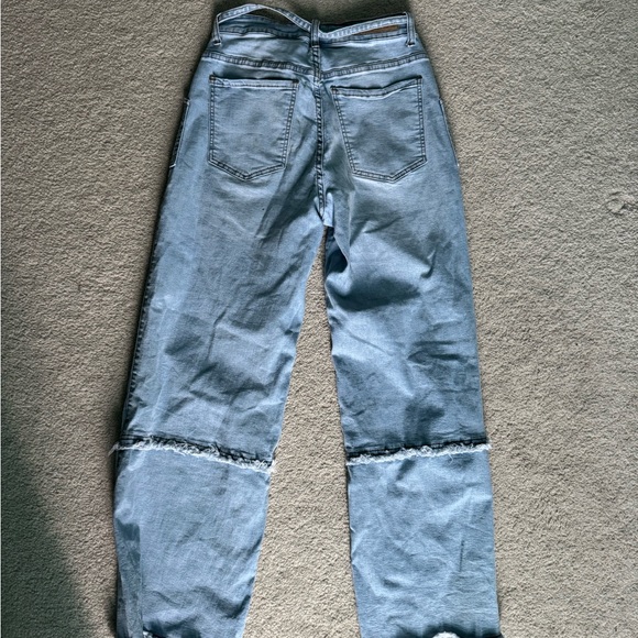 Blue Flare Wide Leg Jeans - Picture 2 of 7